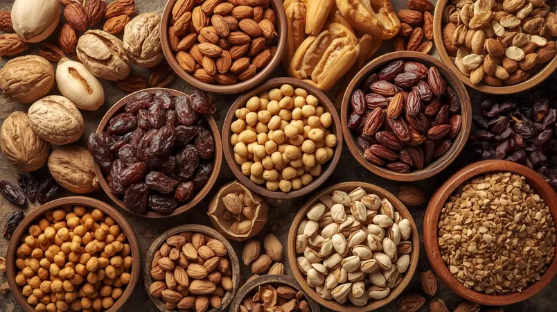 Walnuts_1 kg_چارمغز_Almonds_1 kg_بادام_Chickpeas_1 kg_نخود_Raisins_1 kg_کشمش_Pistachios_1 kg_پسته_Peanut Nuggets_1 kg_نقل نخودی_Traditional Sweets_1 kg_شیرینی_Momb 1